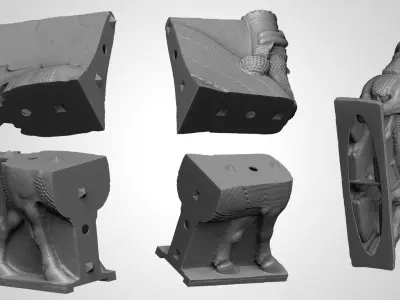 Lamassu Statue 3D print model