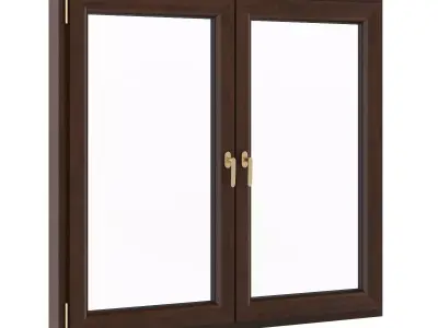 Wooden Window 1730mm x 1500mm 3D model