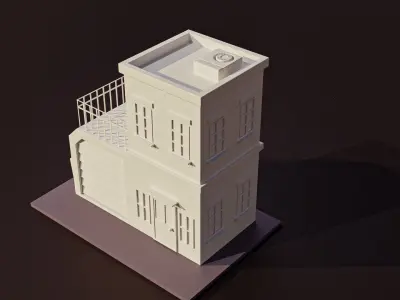 Contemporary house 3D model