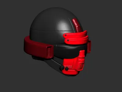 helmet high poly sculpt 3d printable  3D model 99