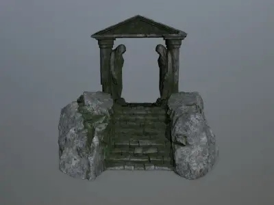 Souls Gate Low-poly 3D model