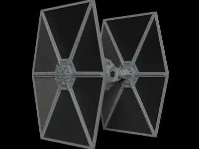 Star Wars Tie Fighter  Low-poly 3D model