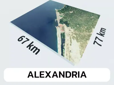 Alexandria Egypt City Landscape 3D Model 3D model