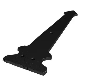 Old Door Hinge 3 3D model