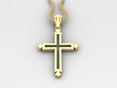 Cross Light Gold 4CP029 3DM STL 3D print model