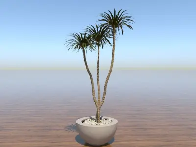 Decorative Flower Pot 3D model