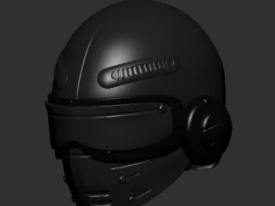 gas mask helmet scifi high poly sculpt 3d printable  3D model