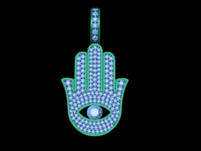 Hamsa Pendant  3D print model