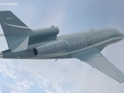  Dassault Falcon 900 Jet Simplified No Chassis 