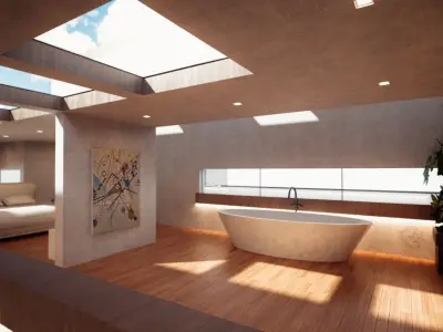 Modern Mansion Complete Modular Asset Kit Low-poly 3D model