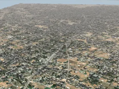 Arab City High Detail Low-poly 3D model