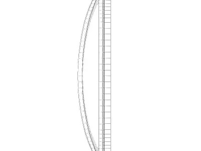 Modern Wall Exterior Lamp 3D Model 3D model