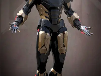 Iron Man MK C42 Chaos Armor MAX 3D model