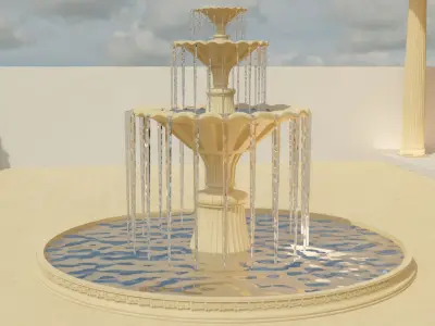 Classic Fountain 3D model