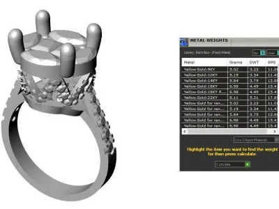 jewelry ring 361 Free 3D print model