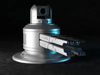 sci-fi cannon 3D model