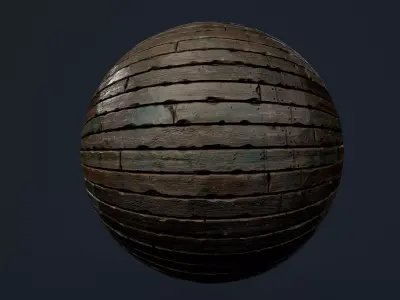 Wood Floor Planks Seamless PBR Texture Texture