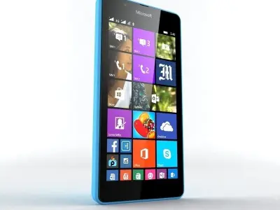  Microsoft Lumia 540 Blue 3D model