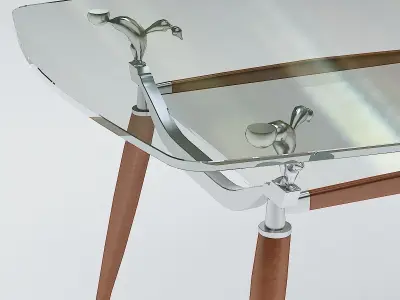 Glass Table 3D model 3