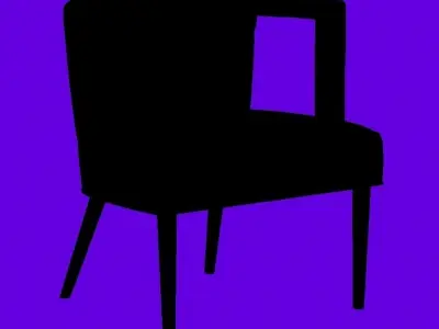 Mr Brown Eliza Modern Window Arm Chair 3D model