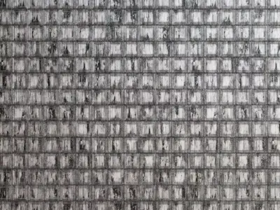 Black Rusty Vintage Metal Ceiling PBR Seamless Texture