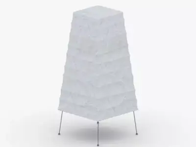 1413 - Paper Lamp Low-poly 3D model