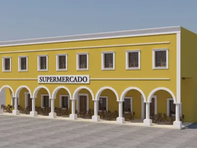 Mexican Supermercado  3D model