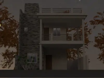 day and night exterior 3D model