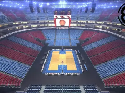Basketball Arena V2 3D model