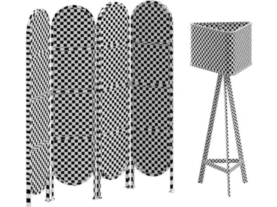 Cane Floor Lamp 3D model