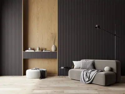 interior living room scene 57 3D model