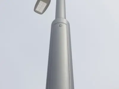 Street Light 12 Pole 3 Version 5 Low-poly 3D model
