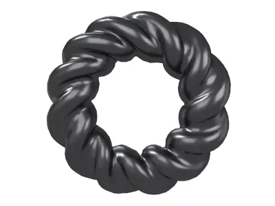 Abstract Ring Shape V4 003 Low-poly 3D model
