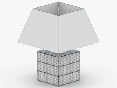 1393 - Table Lamp Low-poly 3D model