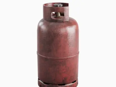 Dirty Gas Cylinder Set 3D model