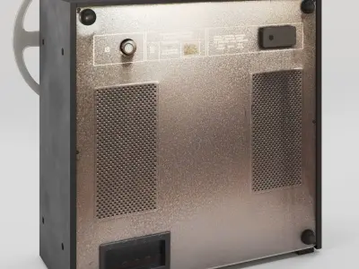 Reel-to-reel tape recorder Olympus 702 3D model