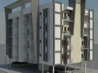 apartment ext 3D model