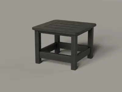 Harbour Square Slat End Table POLYWOOD 7 COLORS Low-poly 3D model