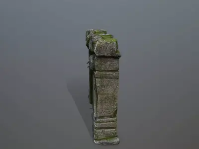 old gate Low-poly 3D model purchase