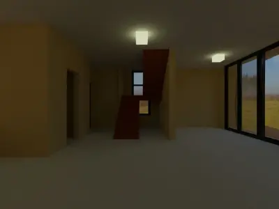 Modern 2 floor House-Exterior only 3D model