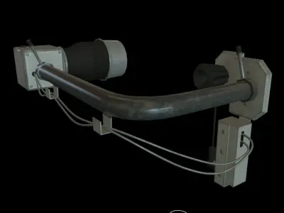 SciFi camera mount A Low-poly 3D model