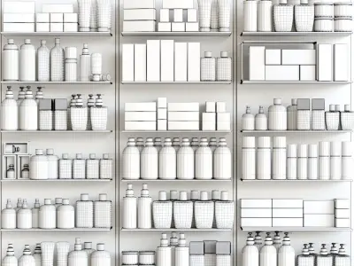 Pharmacy Showcase 3D model