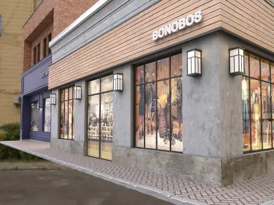 Barbershop and Boutique 3D model