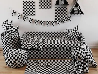 Children decor set  3D model