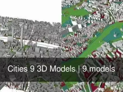 Cities 9 3D Models 3D Model Pack