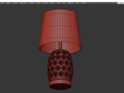 Eveleth Table Lamp Low-poly 3D model