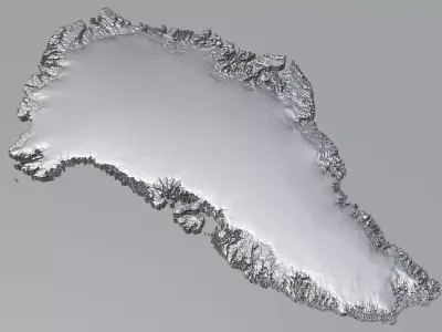 Greenland Terrain Country 3D model