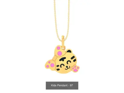 8 Tiger baby pendant charms pack
