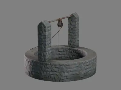 WELL Model Low-poly 3D model purchase