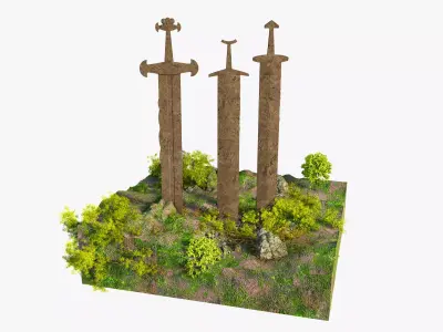 The Swords of Stavanger 3D model